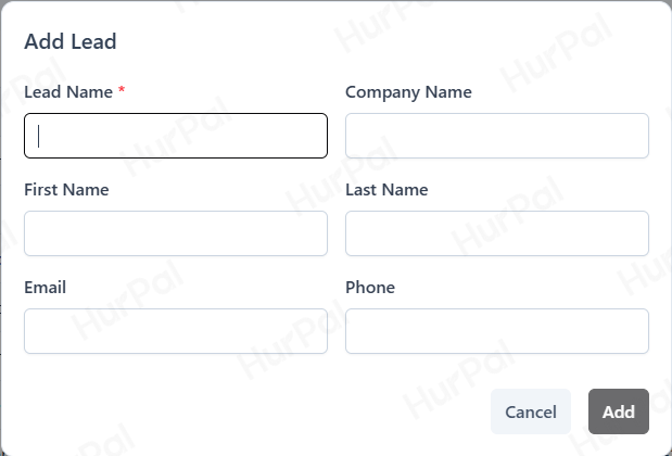 Add lead form
